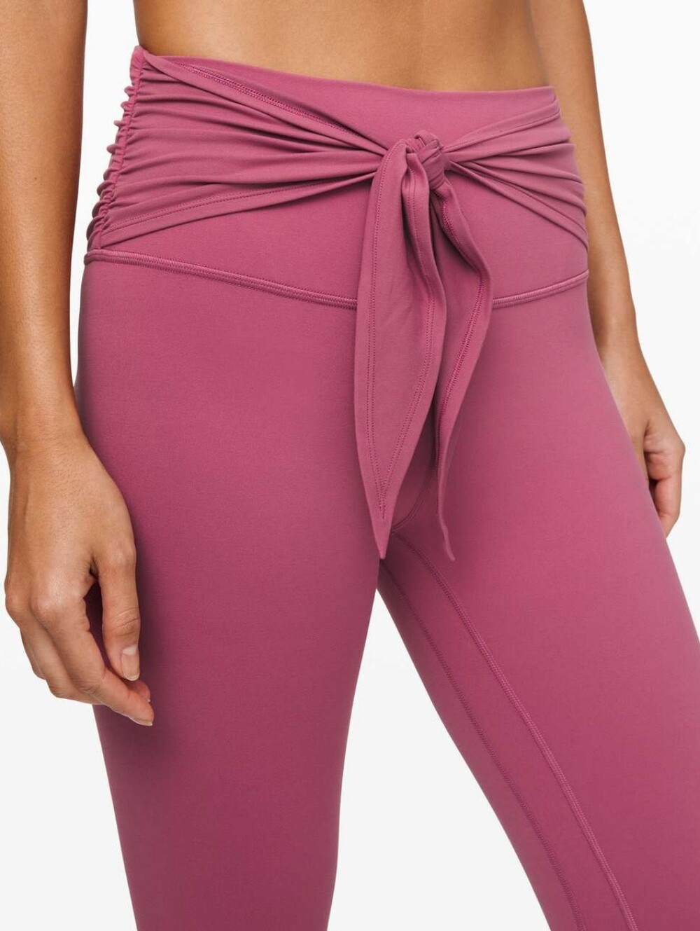 lululemon athletica Rose Pink Tie-Front Leggings
